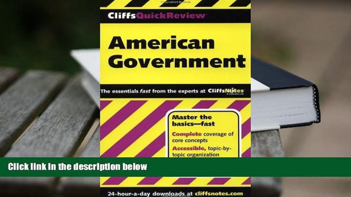 Audiobook  CliffsQuickReview American Government (Cliffs Quick Review (Paperback)) Full Book