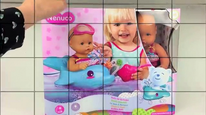 BABY POP FILMPJE LUIER VERSCHONEN BADJE SPEELGOED FILMPJE BABY DOLL NENUCO CHANGE DIAPER BATH TUB