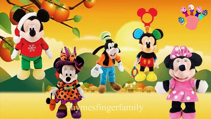 Cartoon Mickey Mouse Plush Toy Finger Family Nursery Rhymes Mickey Mouse Finger Family Rhymes For C