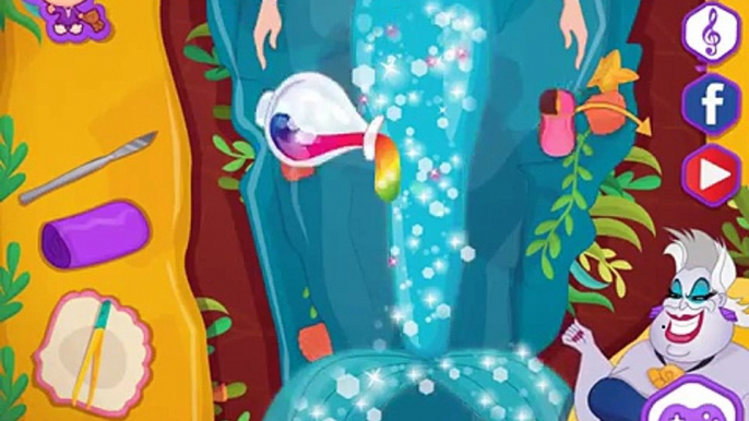 Ariel now, instead of the tail have legs! The game for girls! Childrens games and cartoons!