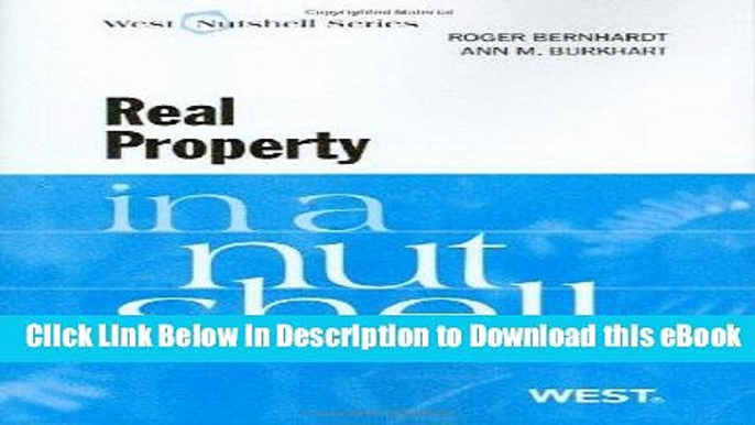 [Read Book] Real Property in a Nutshell, 6th (West Nutshell) (Nutshells) Kindle