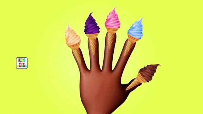 Cone ice Cream Finger Family Cartoon Animation Nursery Rhyme | Ice Cream Cone Daddy Finger Rhymes