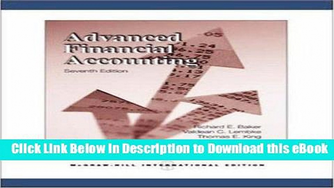 [Read Book] Advanced Financial Accounting Kindle