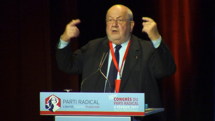 Discours de André Rossinot Président d'honneur du Parti Radical -116e CONGRES - 04 février 2017