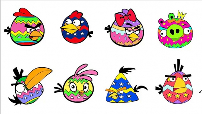 Angry Birds Easter Eggs Coloring Page - Angry Birds Coloring Book For Learning Colors