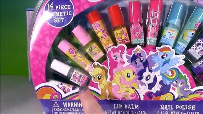 My Little Pony Password Diary! Magic Glow Pen! MLP Comsetic Set! LIP BALM Nail Polish! FUN