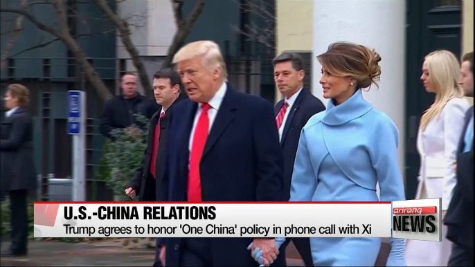 Trump agrees to honor "One China Policy" in Thursday's phone-call