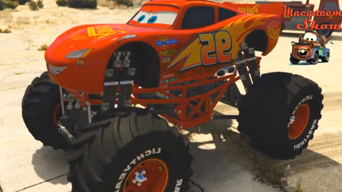 McQueen Monster Truck e Amigos Carros-Vídeos para crianças