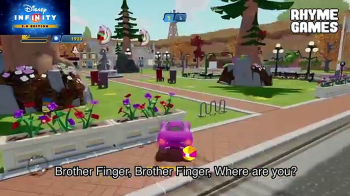 Disney PIxar Cars 2 Holley Shiftwell in ToonTown - Finger Family Daddy Finger Nursery Rhymes