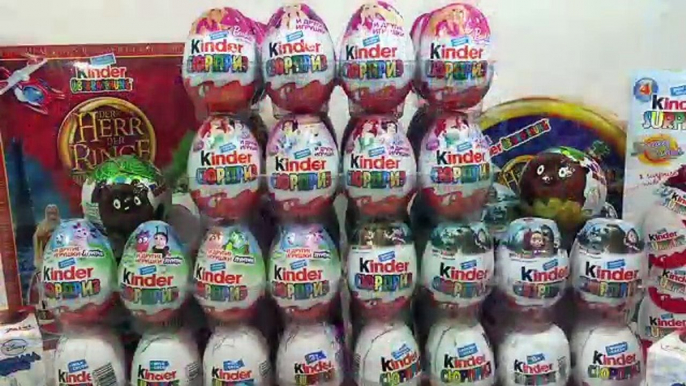 Unboxing Kinder Surprise Киндер Сюрпризы Лунтик,Барби,PopPixie,Маша и Медведь,