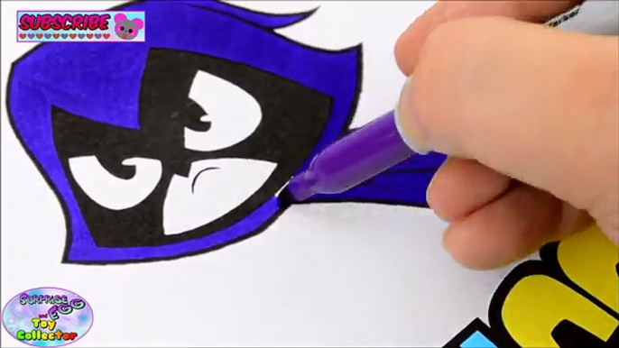 Teen Titans Go Coloring Book Robin Raven Episode Show Surprise Egg and Toy Collector SETC