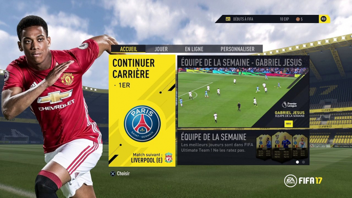 FIFA 17:  Coup d'envoi PSG-ATB/ EXCLU!!!!!!!!!!!!!