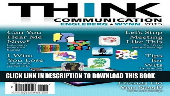 Read Online THINK Communication (3rd Edition) Full Books