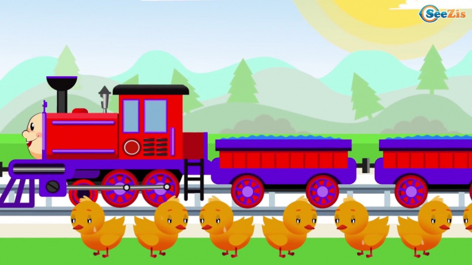 Videos Para Niños - Tren - Caricaturas de Trenes - Dibujos animados educativos