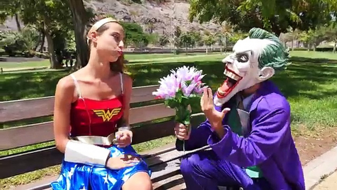 Frozen Elsa & Spiderman KISS Joker! Is Spiderman CHEATING Frozen Elsa CRAZY BEE? w/ Maleficent IRL