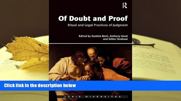 Kindle eBooks  Of Doubt and Proof: Ritual and Legal Practices of Judgment (Juris Diversitas) READ