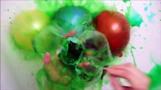 30 COLOUR WET BALLOONS POPPING SHOW COMPILATION SLOW MOTION WATER BALLOON POP BUUMM