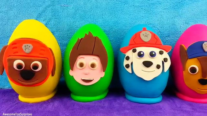 Nickelodeon Paw Patrol Playdoh Surprise Eggs Paw Patrol Toys Chase Marshall Ryder Zuma