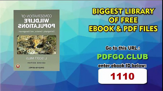 Conservation of Wildlife Populations_ Demography, Genetics, and Management 2nd Edition