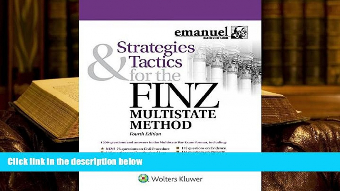 PDF  Strategies   Tactics for the FINZ Multistate Method (Emmanuel Bar Review) (Emanuel Bar