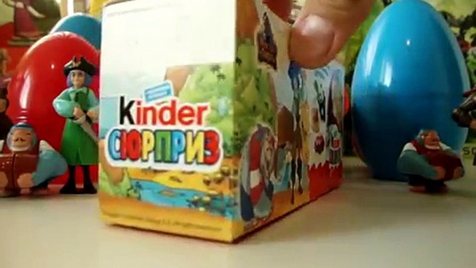 Киндер Сюрприз Пираты и Монстры на русском языке.Unboxing Kinder Surprise Eggs