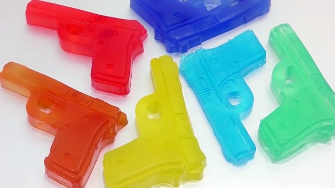 DIY Colors Guns Jelly Gummy Pudding Learn Colors Slime Surprise Toys