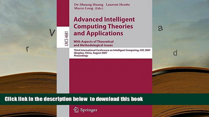PDF [FREE] DOWNLOAD  Advanced Intelligent Computing Theories and Applications - With Aspects of