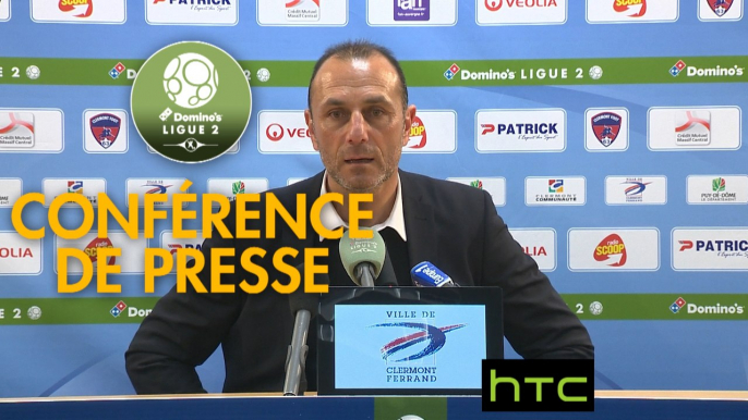 Conférence de presse Clermont Foot - Stade de Reims (0-1) : Corinne DIACRE (CF63) - Michel DER ZAKARIAN (REIMS) - 2016/2017