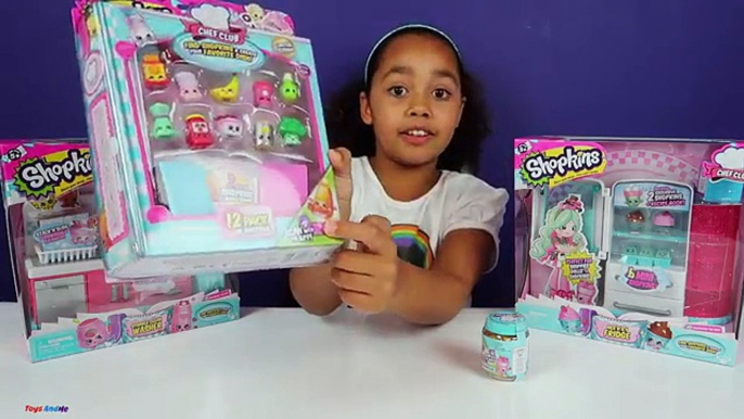 Shopkins Season 6 Chef Club Kitchen Nice N Icy Fridge + 5 Pack with Blind Bag