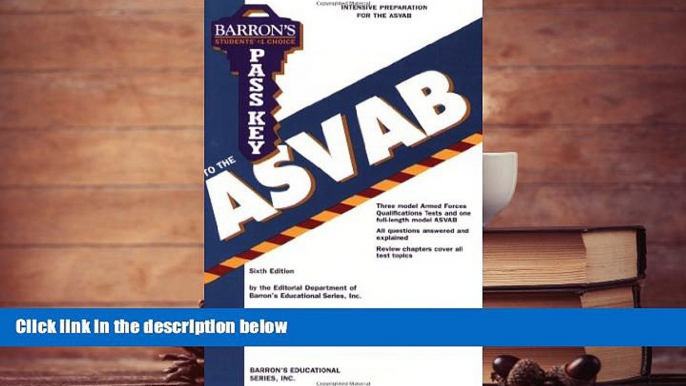 Best Ebook  Pass Key to the ASVAB (Barron s Pass Key to the ASVAB)  For Kindle