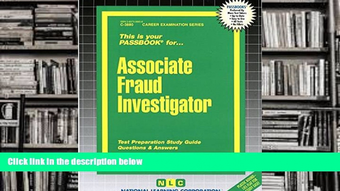 Popular Book  Associate Fraud Investigator(Passbooks) (Career Examination Passbooks)  For Kindle