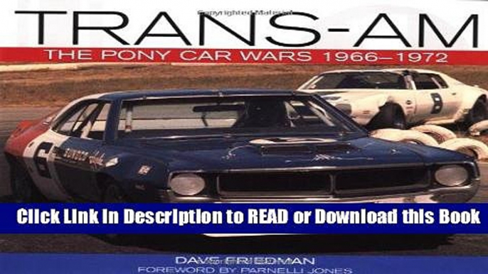 Books Trans-Am: The Pony Car Wars, 1966-1971 Free Books