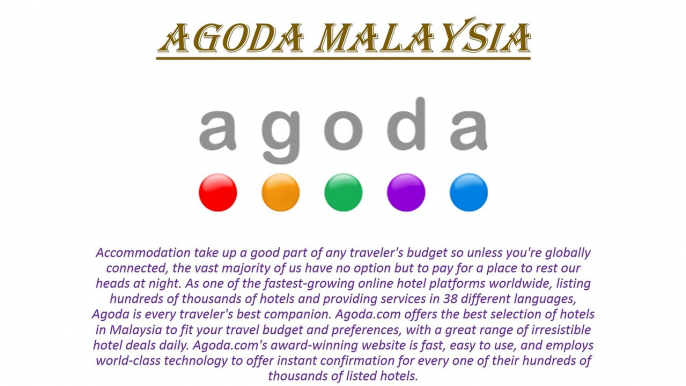 Agoda Malaysia - smartsaver.my