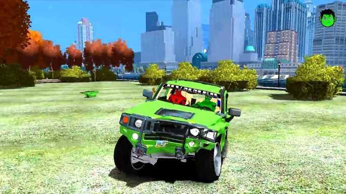 Los colores de los Coches Hummer en Problemas! Rimas infantiles y Nuevos Colores de Spiderman Canciones para Niños, wi