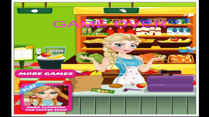 Elsa Cleaning The Supermarket: Cleaning Games - Elsa Cleaning The Supermarket | Kids Play