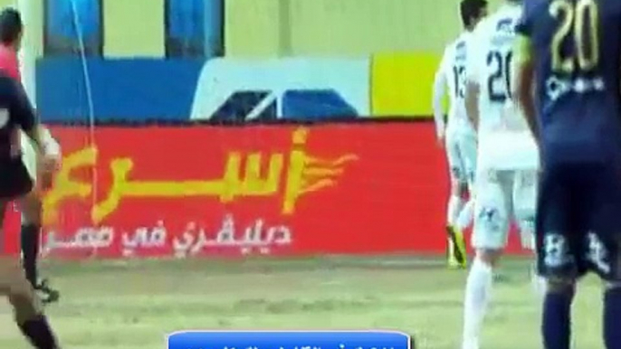 اهداف مباراة الزمالك والانتاج الحربى الاهداف كاملة 1-2 ( 15-2-2017 )