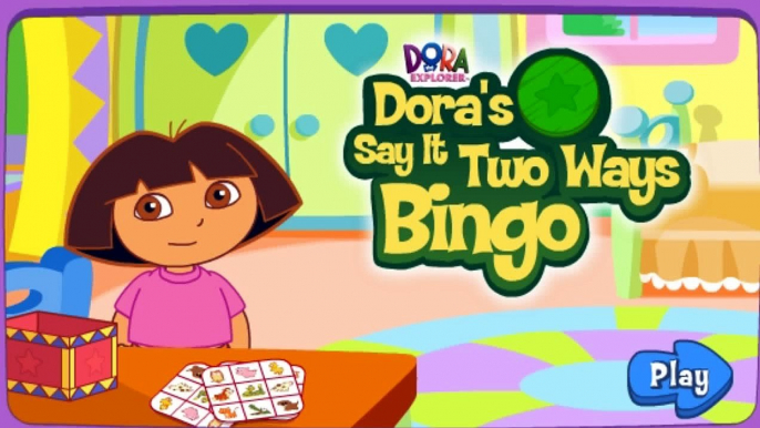 DORA THE EXPLORER - Doras Say it Two Ways Bingo | Dora Online Game HD (Game for Children)