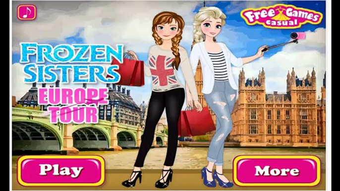 Disney Frozen Games - Frozen Sisters Europe Tour – Best Disney Princess Games For Girls An