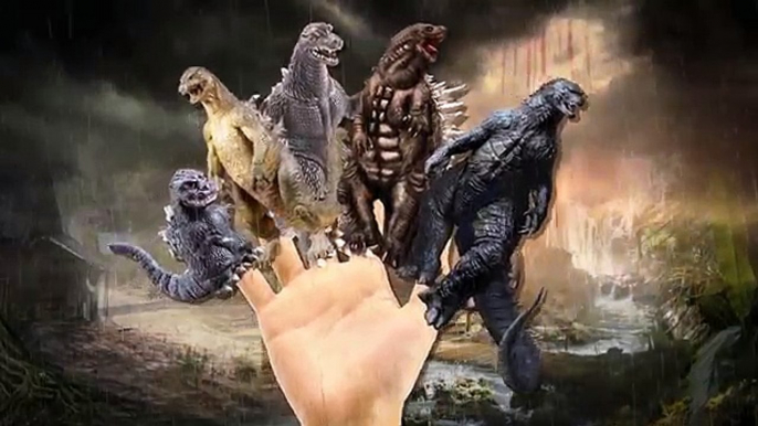 Finger Family Rhymes for Children Godzilla Cartoons | Godzilla Finger Family Children Nursery Rhymes