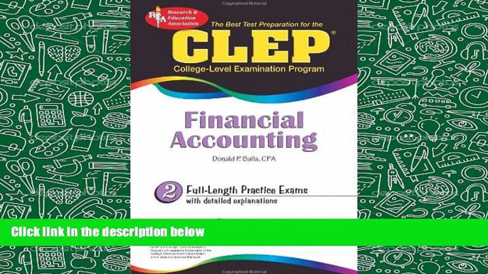 Audiobook  CLEP® Financial Accounting (CLEP Test Preparation) For Kindle