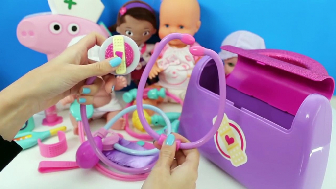 Doc McStuffins y la Enfermera de Peppa Pig de Casos Médicos Maletín de Enfermera Doctora Juguetes por Diversión