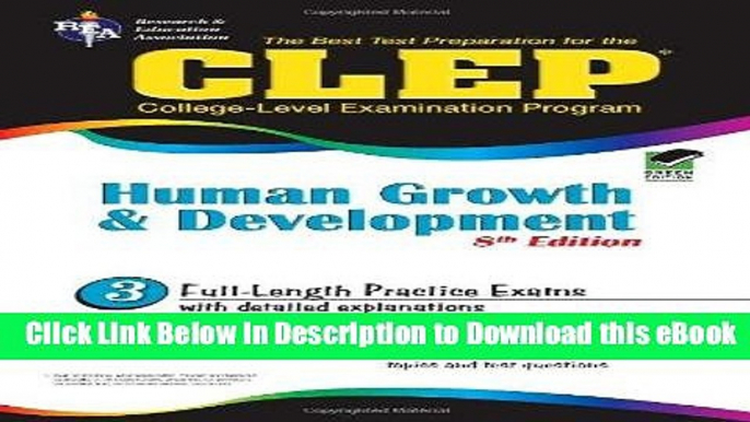 Audiobook Free CLEP Human Growth and Development 8th Ed. (CLEP Test Preparation) read online