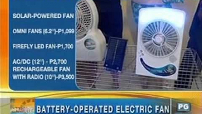 Battery-operated, solar powered, and rechargeable electric fans | Unang hirit