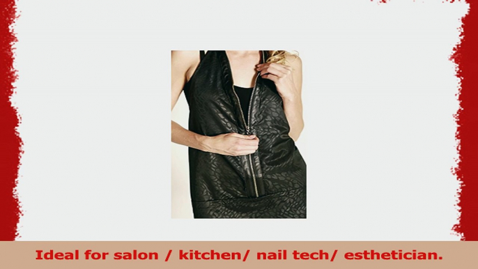 Ladybird Line Women Leopard Zipper Apron Bleach Resistant Ideal for Salon  Kitchen  Nail ca47f3e4
