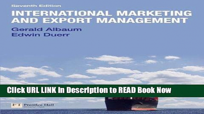 [Reads] International Marketing   Export Management (7th Edition) Online Books