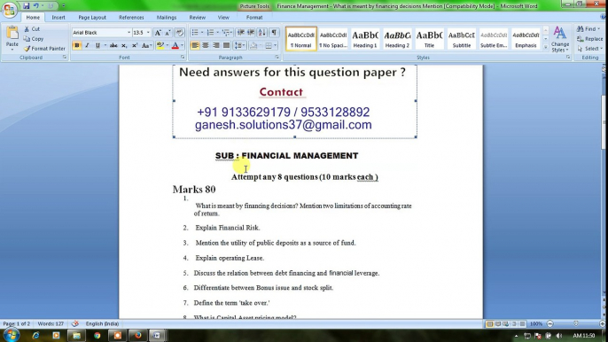 Finance Management - What is meant by financing decisions Mention