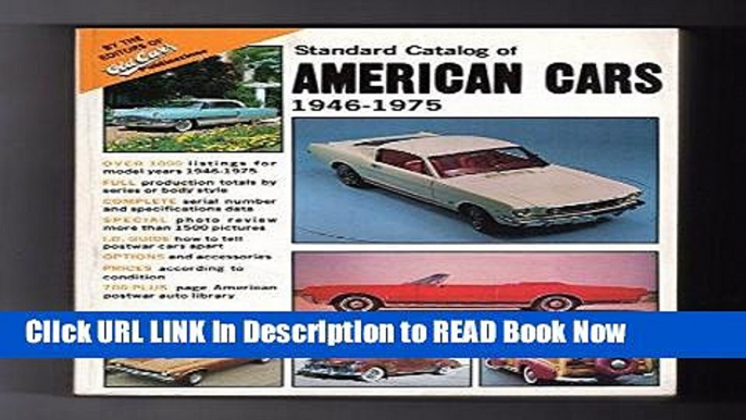 eBook Free Standard catalog of American cars, 1946-1975 Free Online