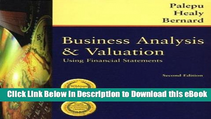 EPUB Download Business Analysis and Valuation: Using Financial Statements, Text Only Download Online