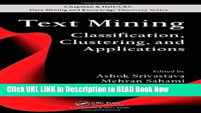 PDF Online Text Mining: Classification, Clustering, and Applications (Chapman   Hall/CRC Data