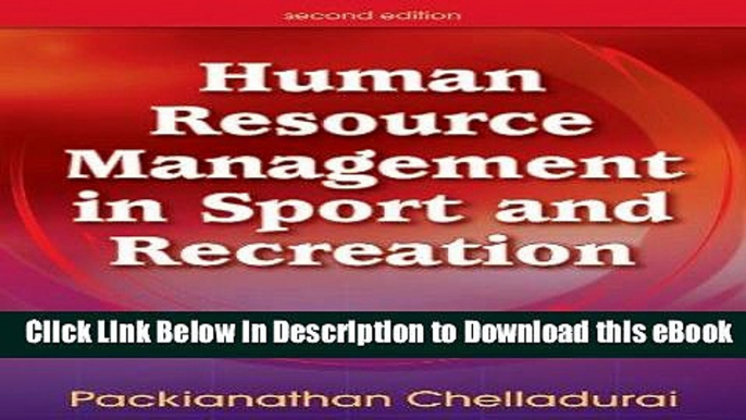 EBOOK ONLINE Human Resource Management in Sport and Recreation - 2nd Edition Online Free